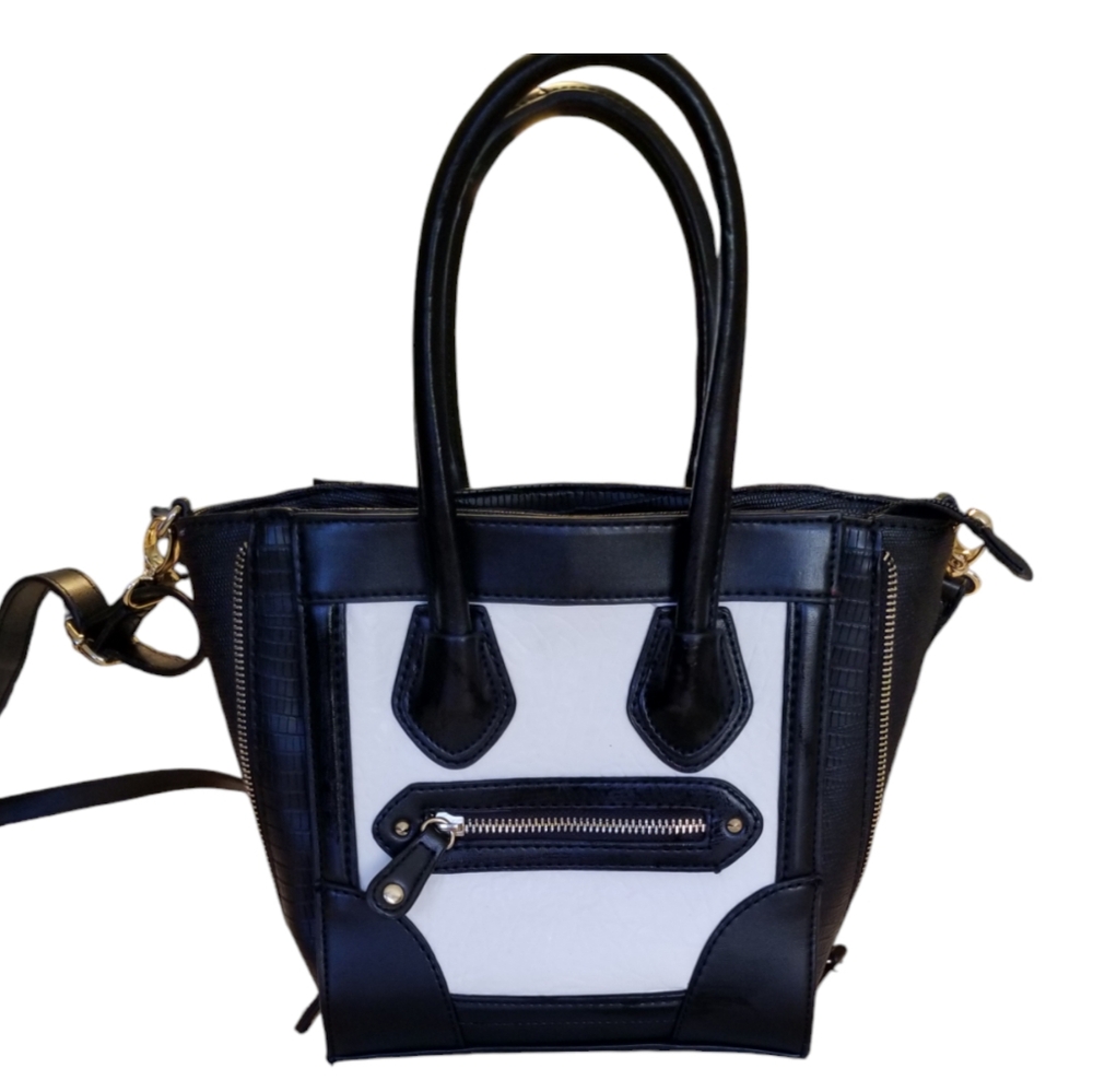 ALDO Black White Mini Purse Crossbody Handbag Bag